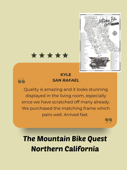 The California (North) Mountain Bike Quest - Scratch Map