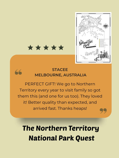 The Northern Territory National Parks Quest - Scratch Map