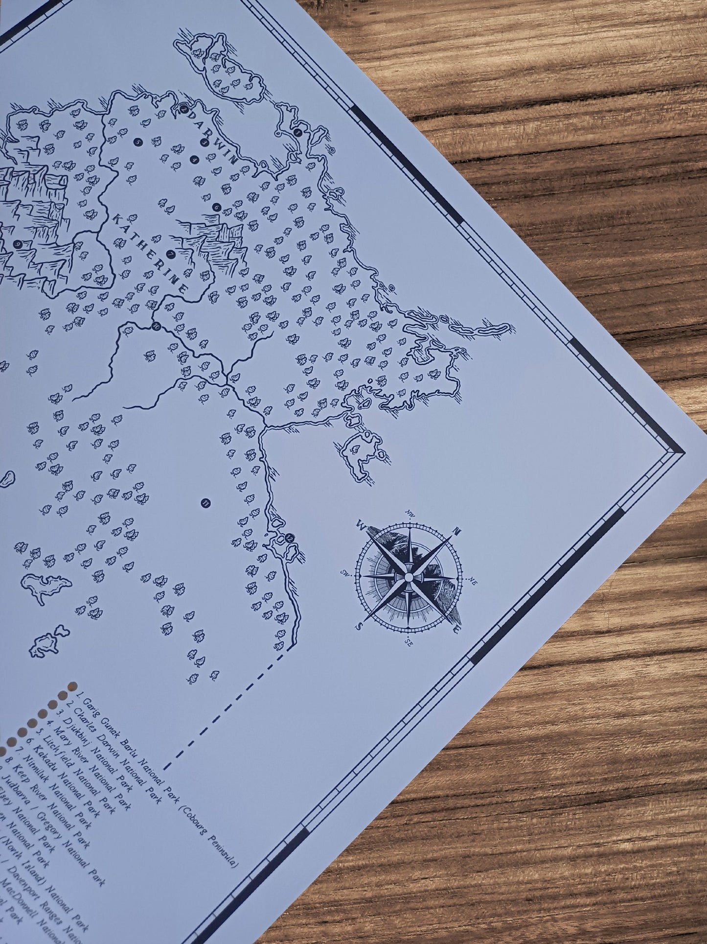 The Northern Territory National Parks Quest - Scratch Map