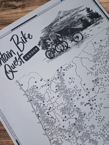 The Oregon Mountain Bike Quest - Scratch Map