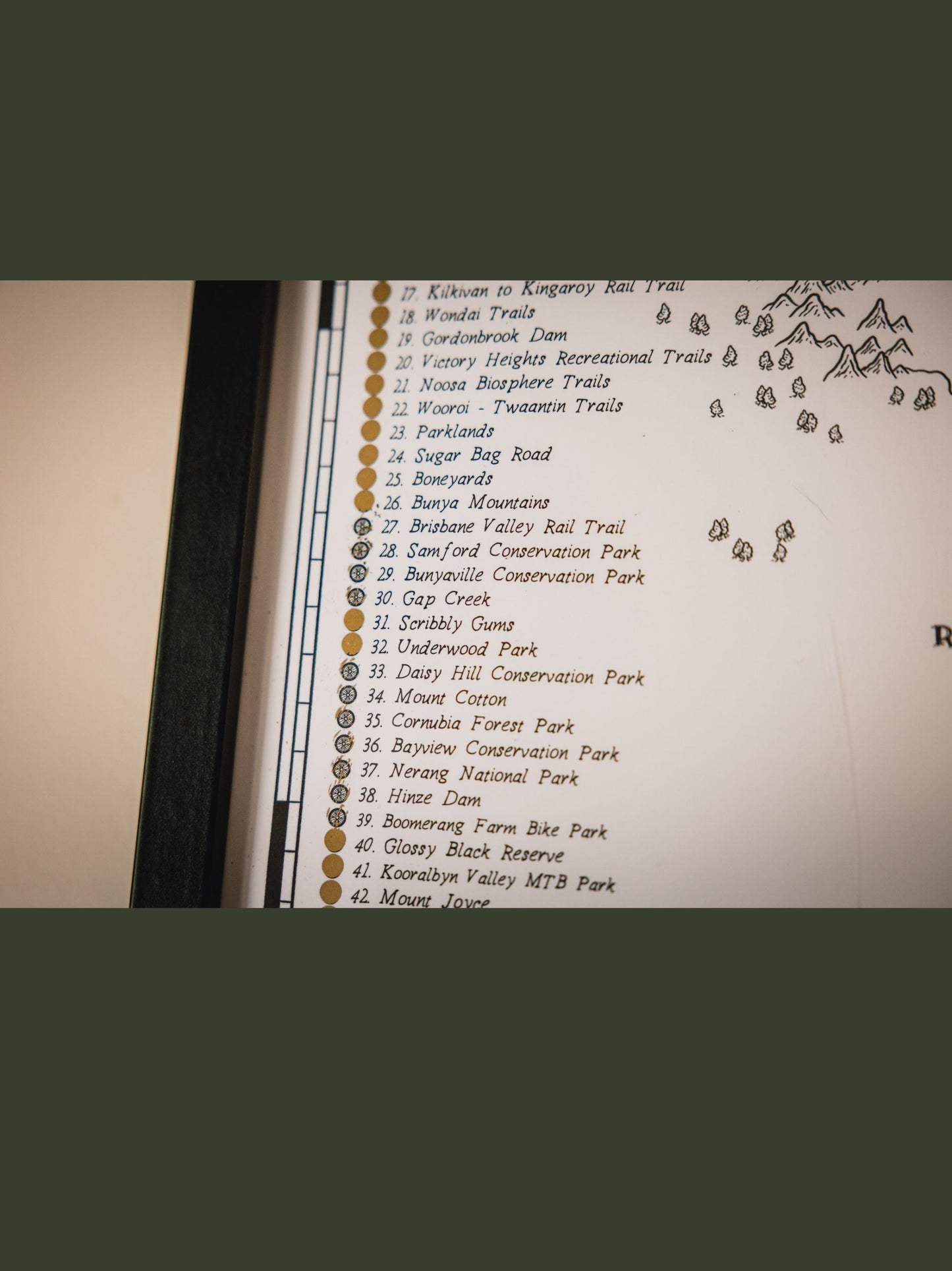 The Queensland Mountain Bike Quest - Scratch Map