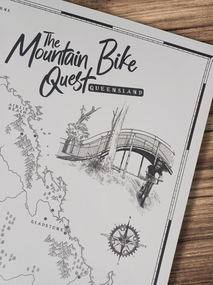 The Queensland Mountain Bike Quest - Scratch Map