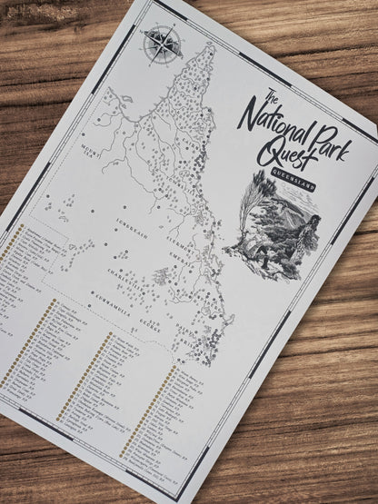 The Queensland National Parks Quest - Scratch Map