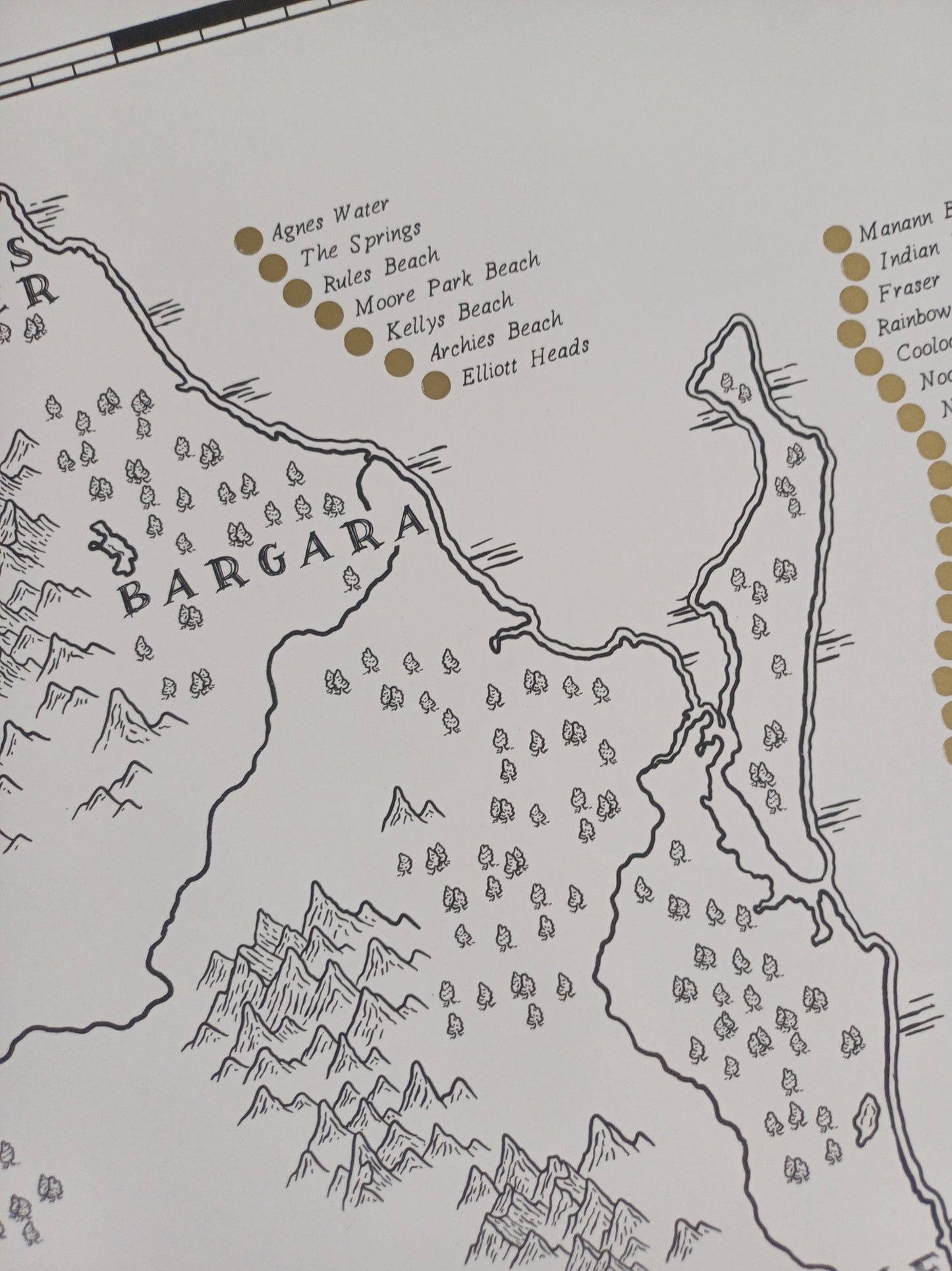 The Queensland Surf Quest - Scratch Map
