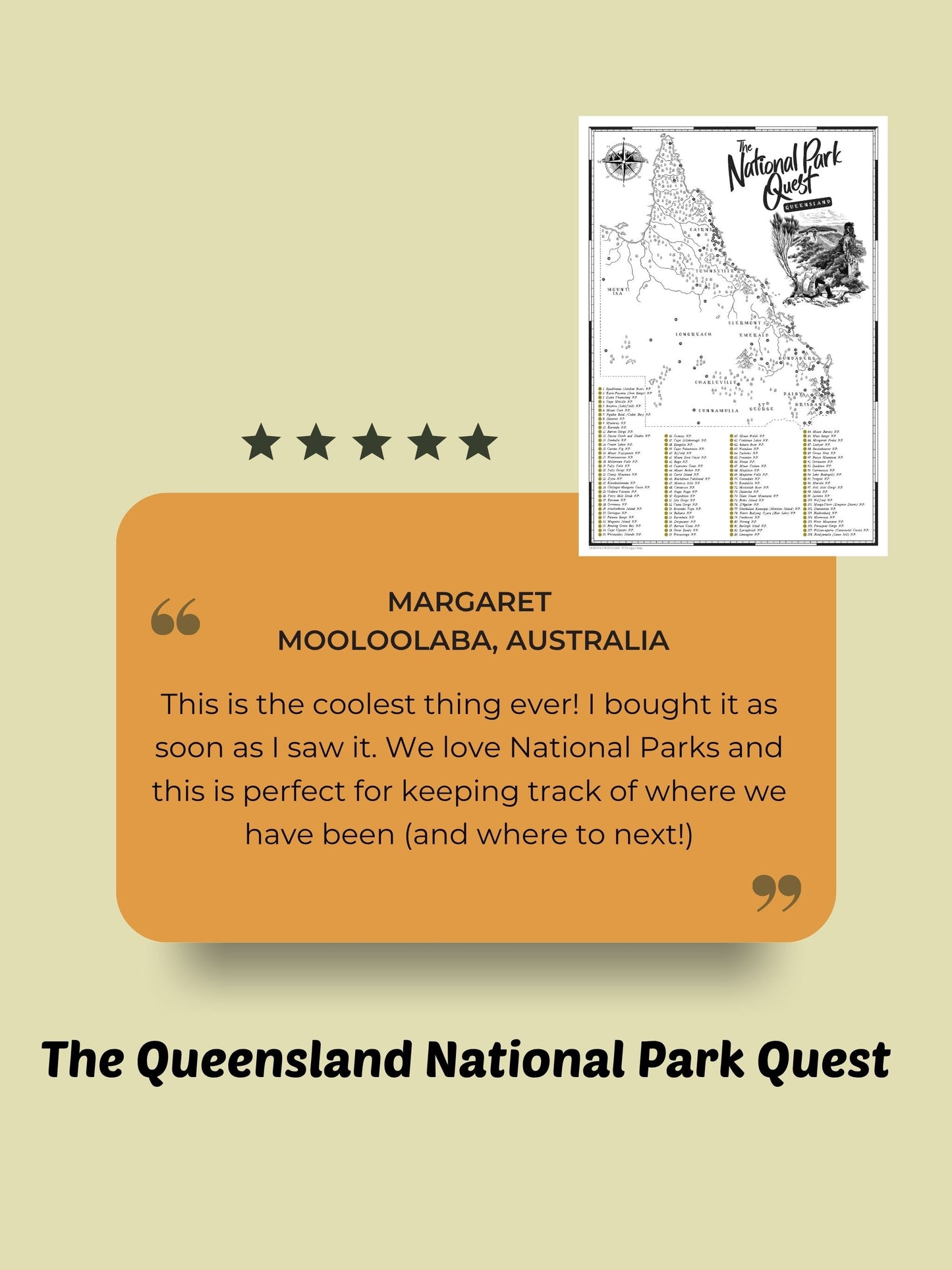 The Queensland National Parks Quest - Scratch Map