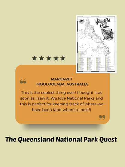The Queensland National Parks Quest - Scratch Map