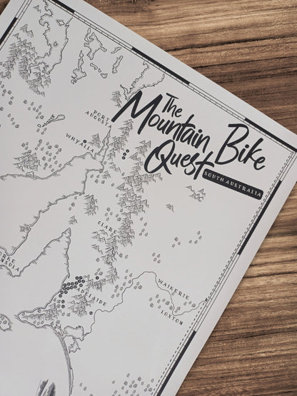 The South Australia Mountain Bike Quest - Scratch Map
