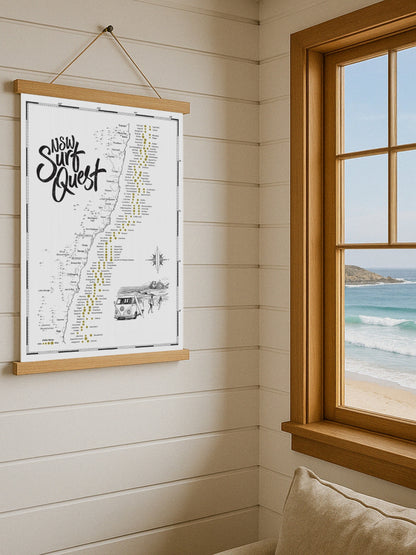 The New South Wales Surf Quest - Scratch Map