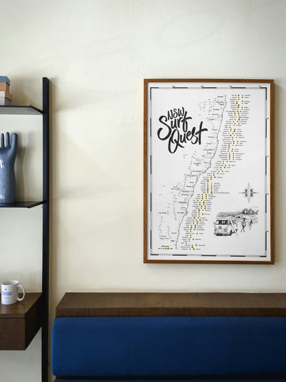 The New South Wales Surf Quest - Scratch Map