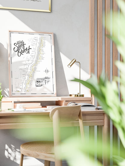 The New South Wales Surf Quest - Scratch Map