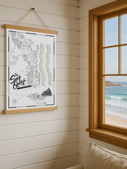 The Queensland Surf Quest - Scratch Map