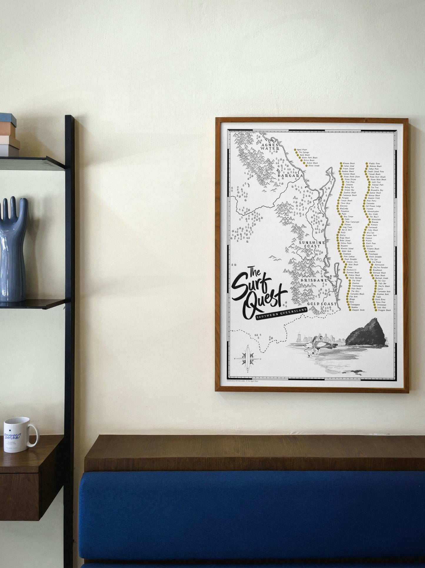 The Queensland Surf Quest - Scratch Map