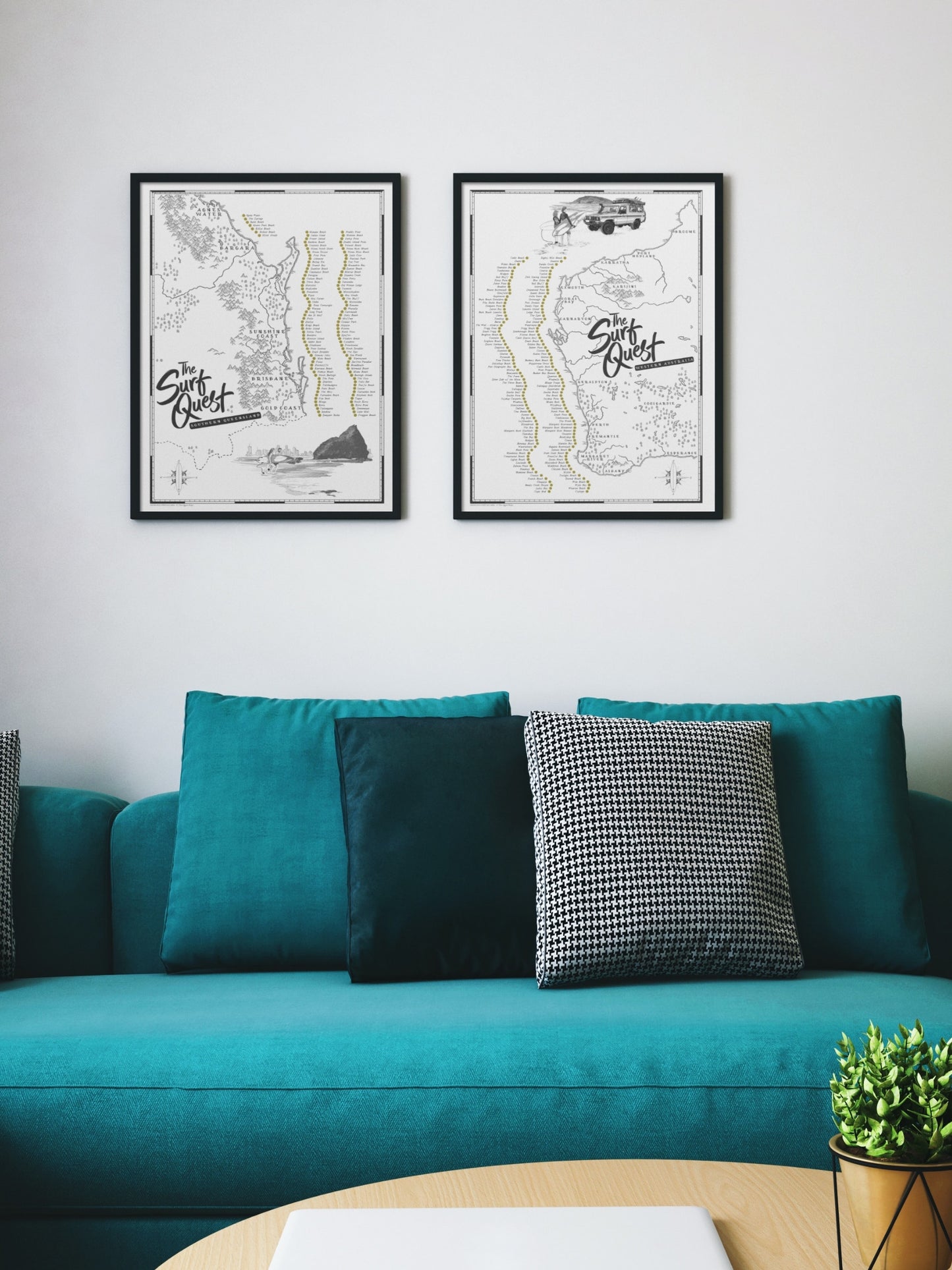 The Queensland Surf Quest - Scratch Map