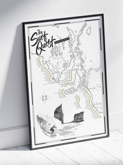 The South Australia Surf Quest - Scratch Map
