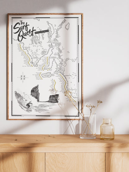 The South Australia Surf Quest - Scratch Map