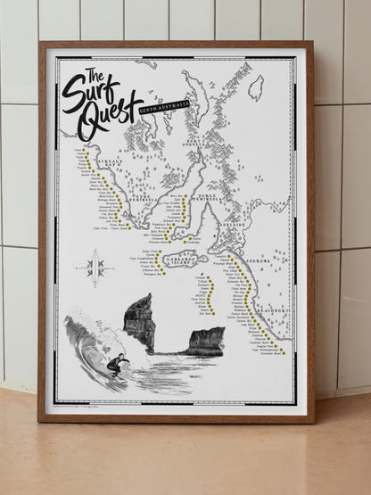 The South Australia Surf Quest - Scratch Map