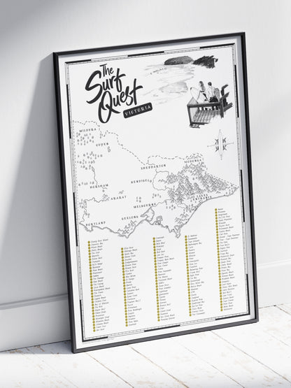 The Victoria Surf Quest - Scratch Map