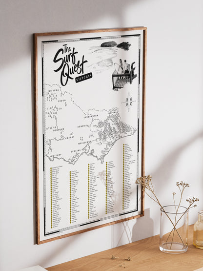 The Victoria Surf Quest - Scratch Map