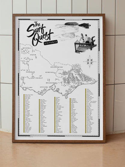The Victoria Surf Quest - Scratch Map