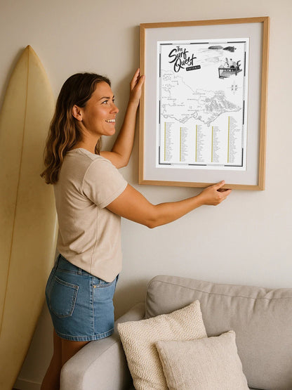 The Victoria Surf Quest - Scratch Map