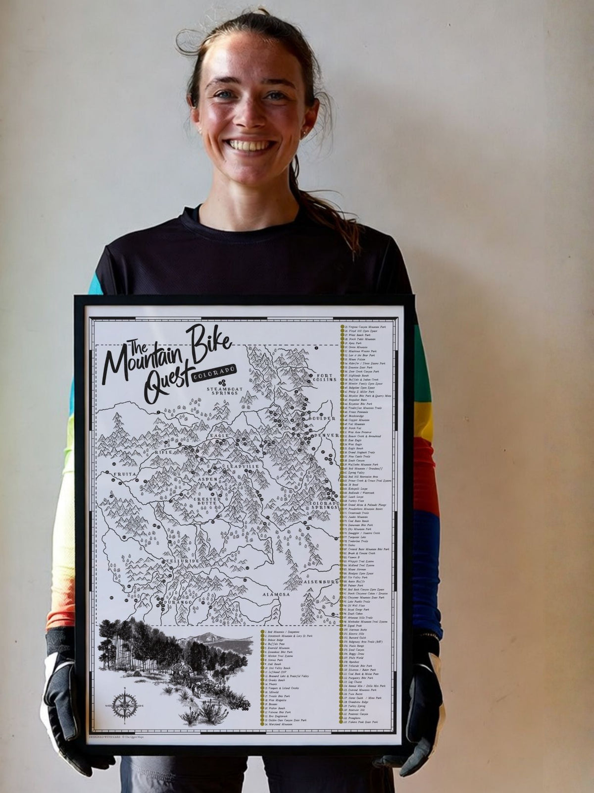 The Colorado Mountain Bike Quest - Scratch Map