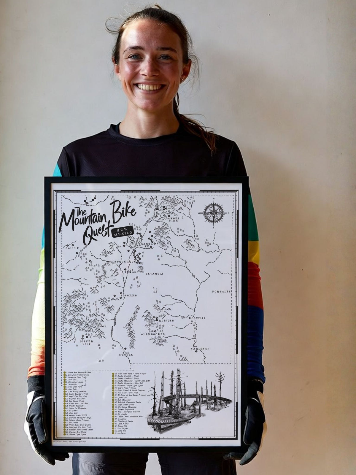 The New Mexico Mountain Bike Quest - Scratch Map