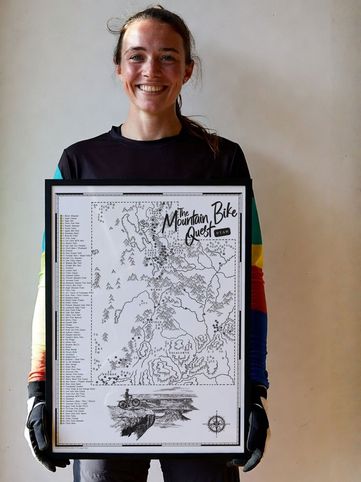 The Utah Mountain Bike Quest - Scratch Map