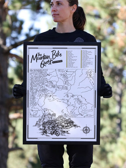 The Wyoming Mountain Bike Quest - Scratch Map