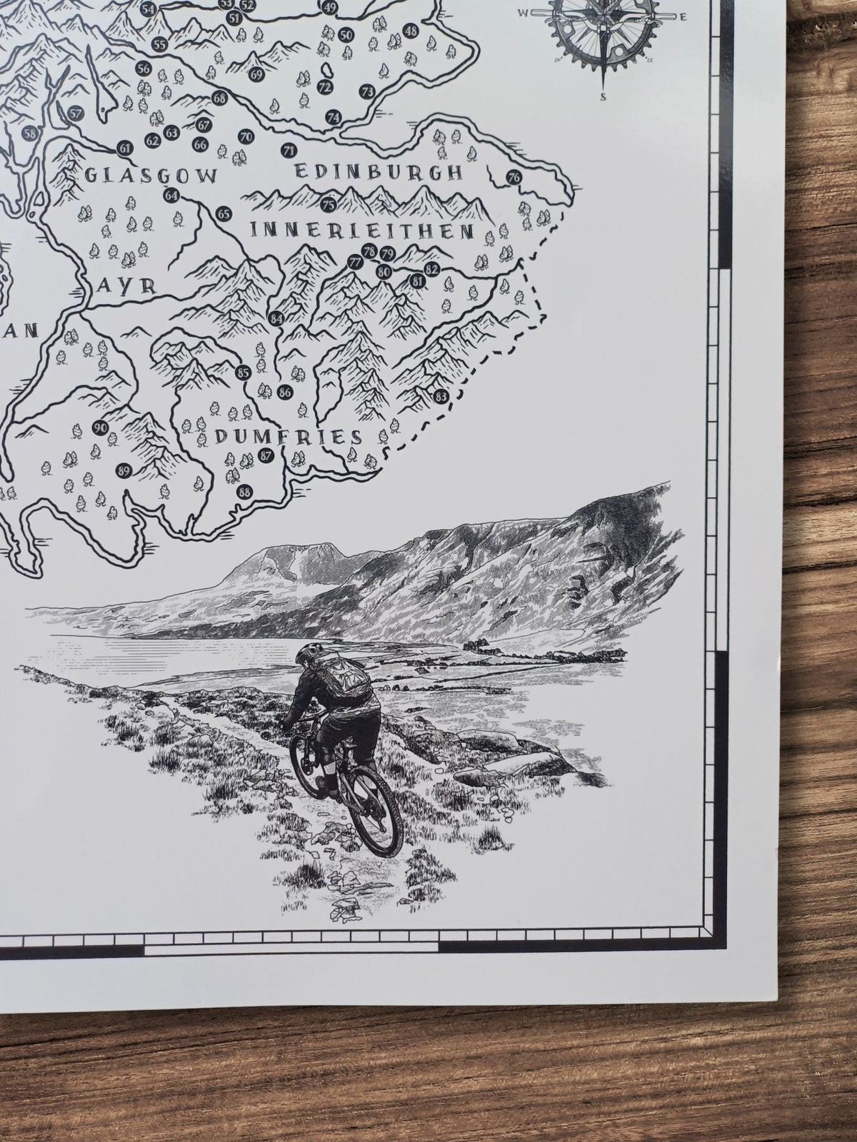 The Scotland Mountain Bike Quest - Scratch Map