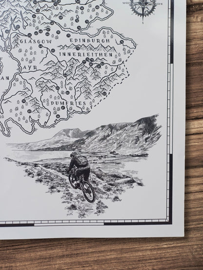 The Scotland Mountain Bike Quest - Scratch Map