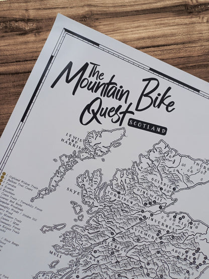 The Scotland Mountain Bike Quest - Scratch Map