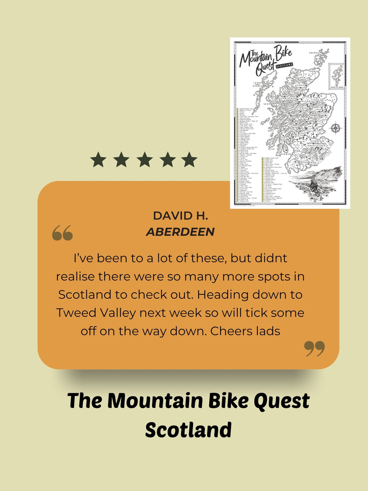 The Scotland Mountain Bike Quest - Scratch Map