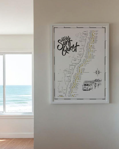 The New South Wales Surf Quest - Scratch Map