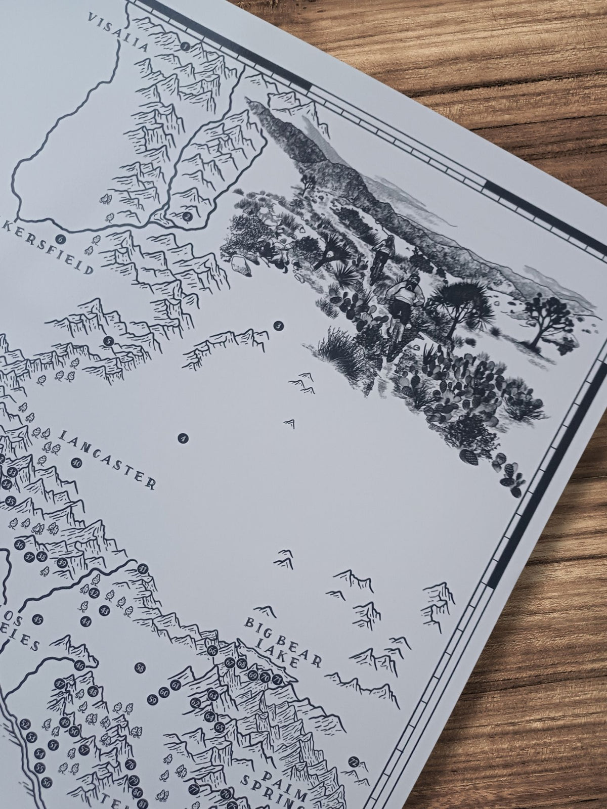 The Southern California Mountain Bike Quest - Scratch Map