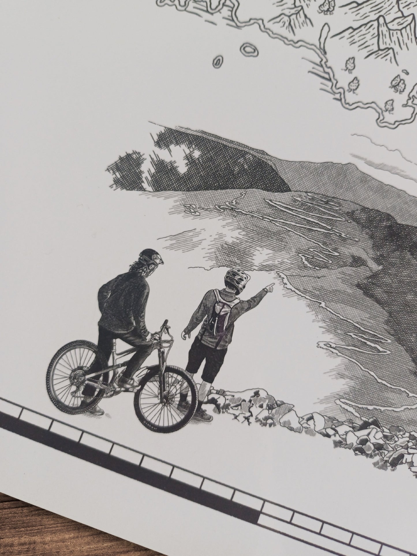 The Tasmania Mountain Bike Quest - Scratch Map