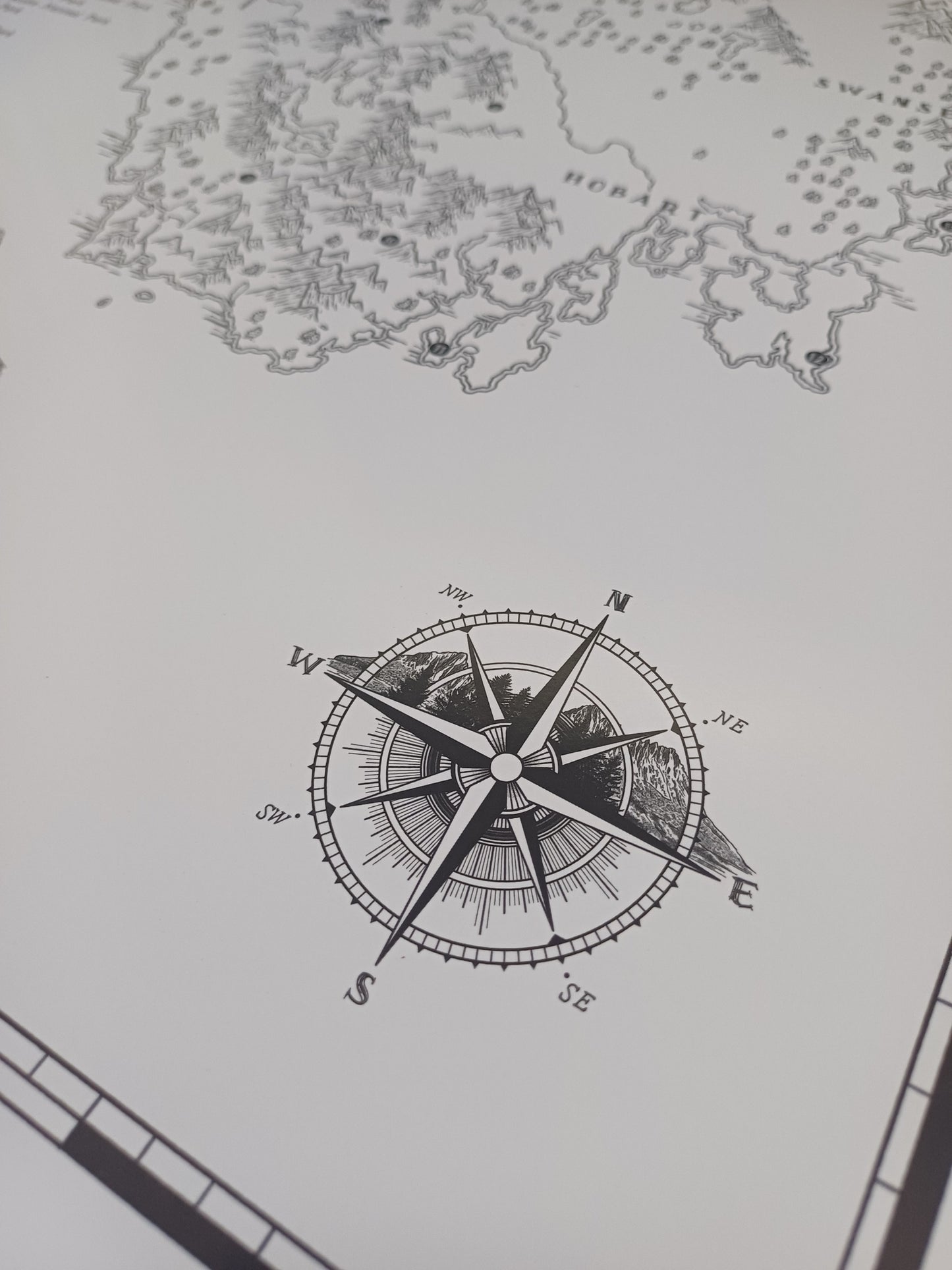 The Tasmania National Parks Quest - Scratch Map