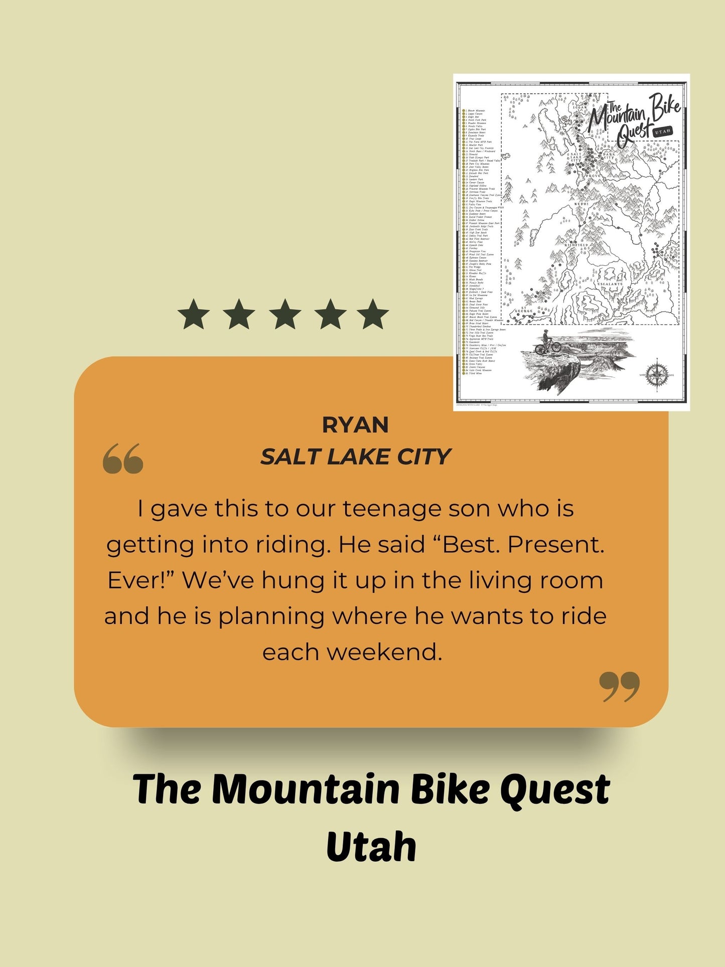 The Utah Mountain Bike Quest - Scratch Map