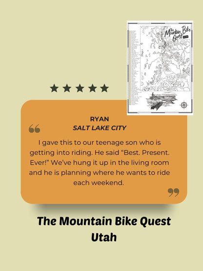 The Utah Mountain Bike Quest - Scratch Map