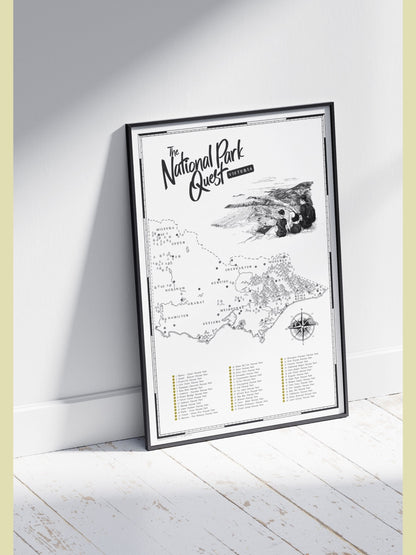 The Victoria National Parks Quest - Scratch Map