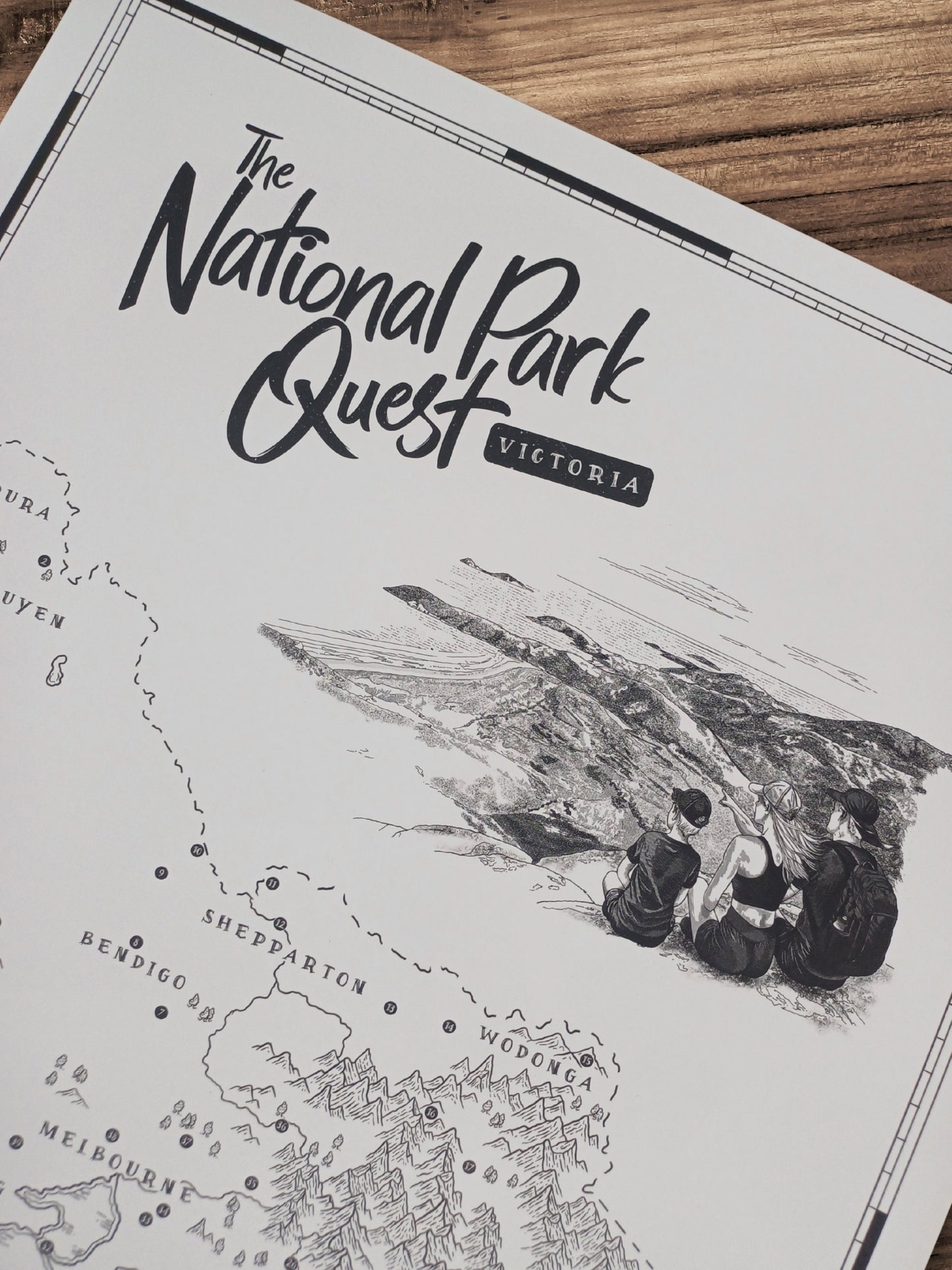 The Victoria National Parks Quest - Scratch Map