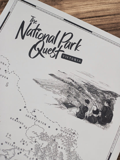 The Victoria National Parks Quest - Scratch Map