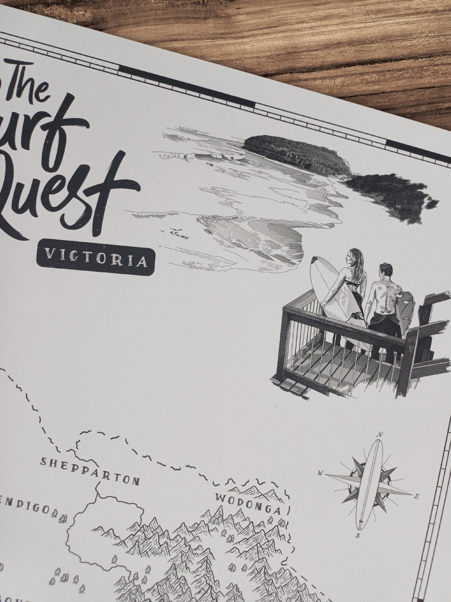 The Victoria Surf Quest - Scratch Map