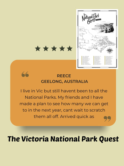 The Victoria National Parks Quest - Scratch Map
