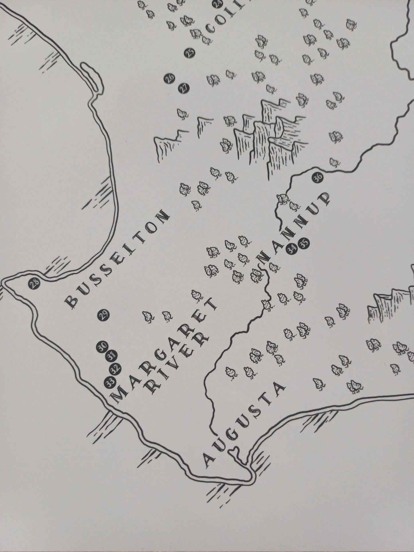 The Western Australia Mountain Bike Quest - Scratch Map