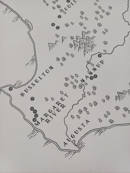 The Western Australia Mountain Bike Quest - Scratch Map