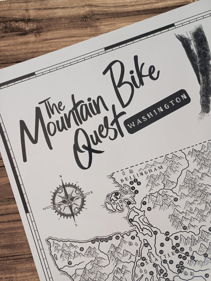 The Washington Mountain Bike Quest - Scratch Map