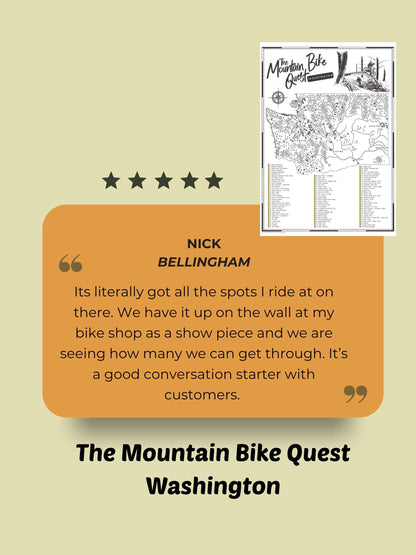 The Washington Mountain Bike Quest - Scratch Map