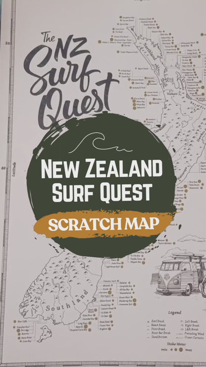 NZ Surf Quest Scratch Map