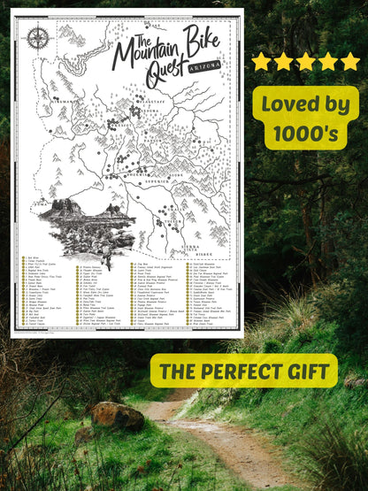 The Arizona Mountain Bike Quest - Scratch Map