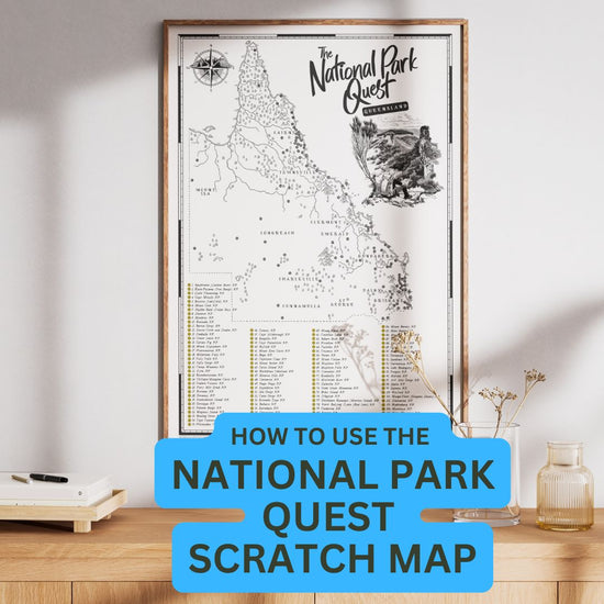 How to use the National Park Quest Scratch Map Video